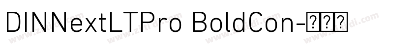 DINNextLTPro BoldCon字体转换